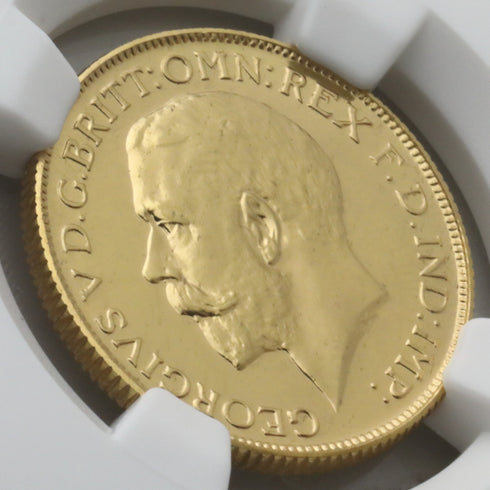 南アフリカ 1923年A ジョージ5世 ソブリン金貨(10枚セット) PF64:6381307-003